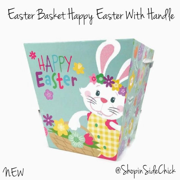 Unbranded Other - Easter Basket Bunny Rabbit Cardboard